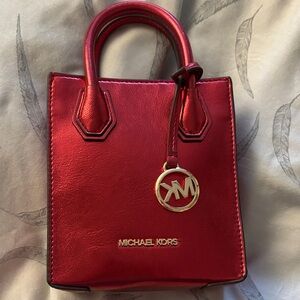 Michael Kors Metallic Red Mini Bag